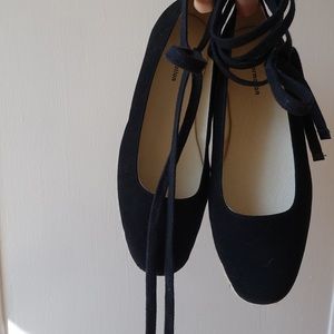 NWOT Reformation Black Espadrille Sandals